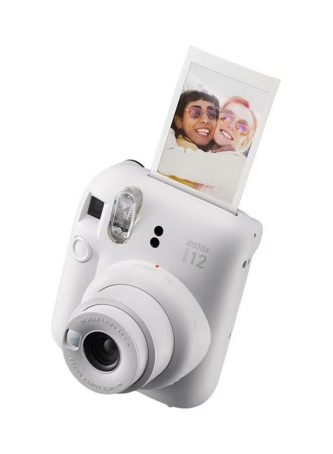 Instax Fujifilm Instax Mini 12 Instant Camera – Clay White + 20 Films Pack | Automatic Exposure | Built-in Flash | Selfie Mode - Image 2